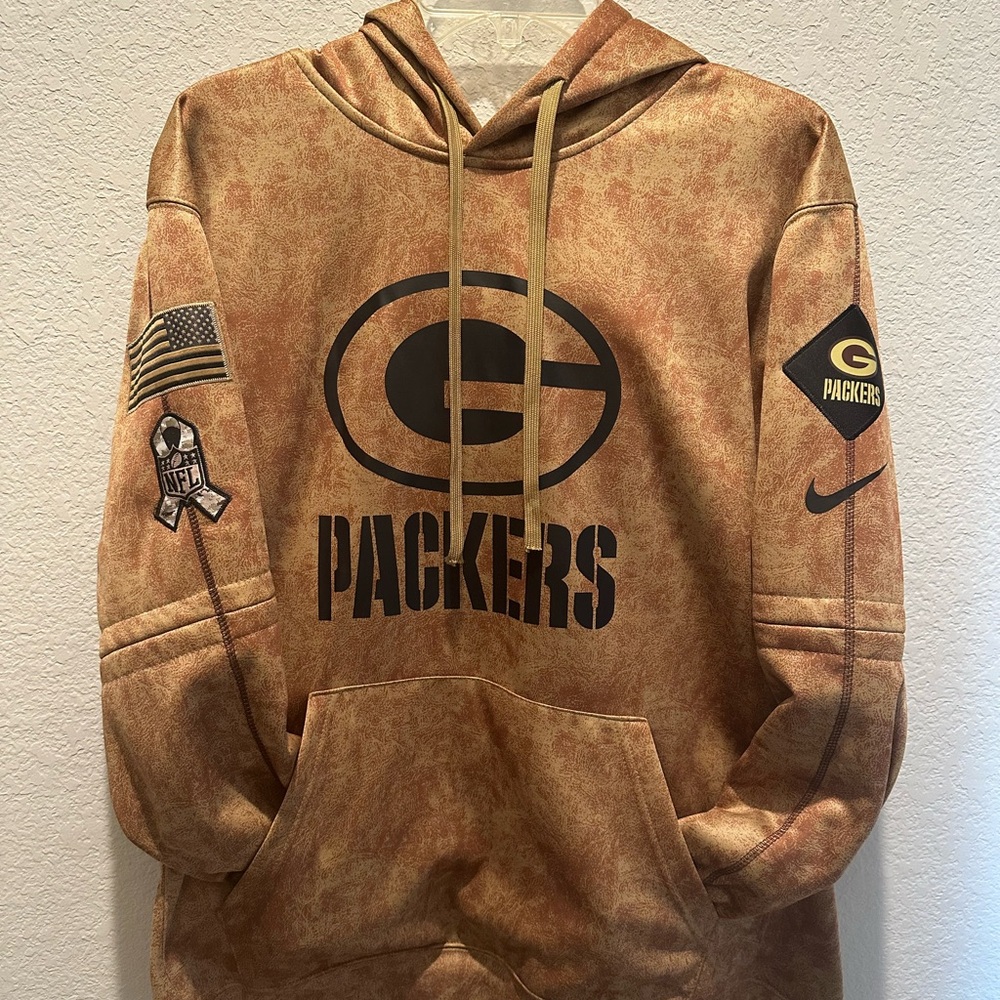 NFL Green Bay Packers Tan Hoodie